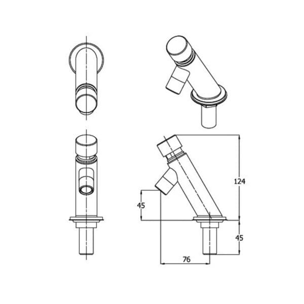 2110211011 HFVSR-5000-S4 tek Fonteinkraan Passo S4