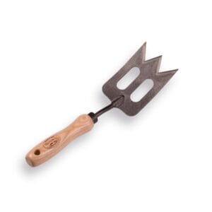 810232 Handspork met essen handvat 14 cm..