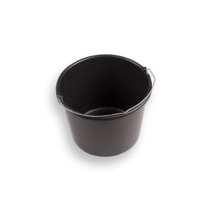 928025 Bouwemmer GRIPLINE 12 liter zwart met hengsel.