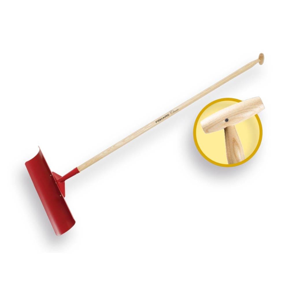 Deense sneeuwschuiver bol 50 cm, FISKARS CLASSIC essen steel