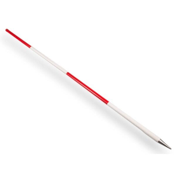 Jalonstok Nestle staal, rond buisspits, lengte 2 meter