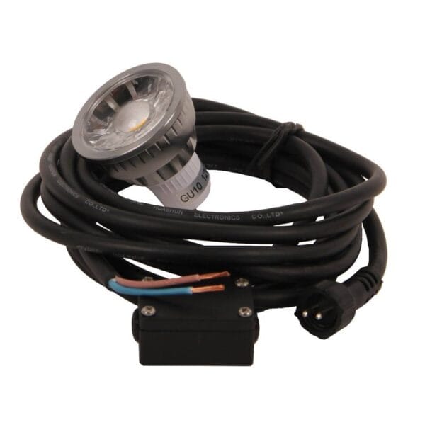12 volt aansluitset GU-10 fitting incl. 1x led 3w