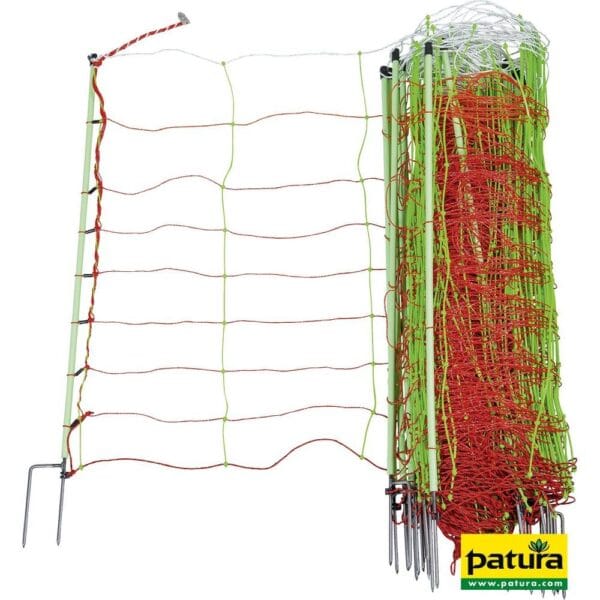Tornado XL schrikdraadnet, combi 90 cm hoog met dubbele punt, 50m