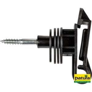 Draad- / Lintisolator, HoutschroefVoor lint tot 40 mm (25 Stuks/pak) Schachtdiameter 6 mm