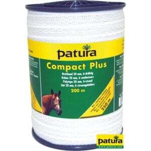 Compact Plus lint 20mm wit, 200m rol