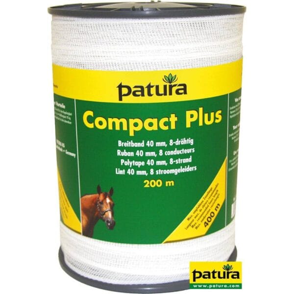 Compact Plus lint 40mm wit, 200m rol