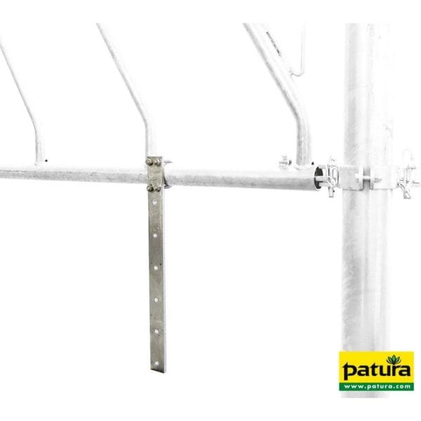 Bevestigingsstrip voor houten planken voor 1 1/4 buis (42,4 mm)