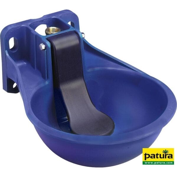 Lepelventiel drinkbak compact Merk PATURA, kunststof schaal horizontale lepel, T aansluiting 3/4"