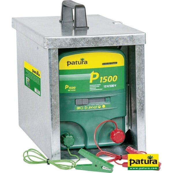 P1500, multifunctionele schrikdapparaat 230V / 12V met afgesloten draagbox Compact
