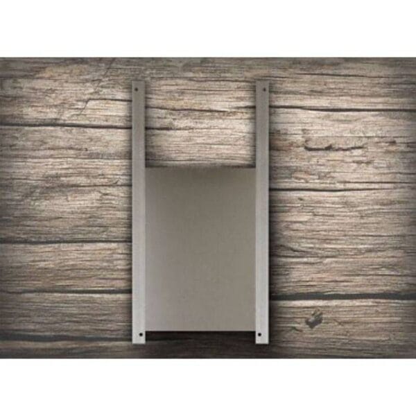 Aluminium luik medium 23bx34h + 2 alu rails van 58 cm.