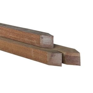 SDH1001239275N azobe paal 88x88 - Azobe paal 88x88 mm 275 cm hardhout — krachtige Van Swaay