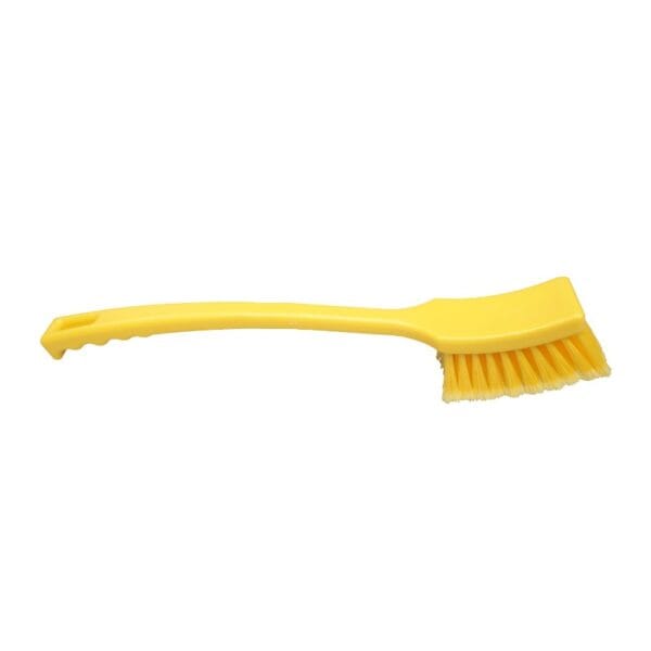 102144 HCS Afwasborstel lange steel 410 x 45 mm gespleten vezel zacht geel